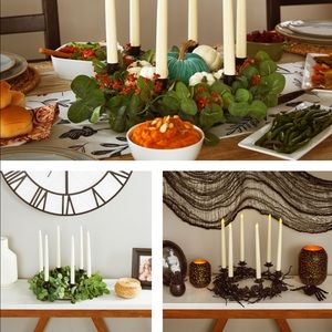 Candelabra tapered candle ring